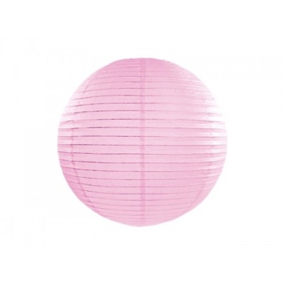 Lanterna chinesa redonda de papel rosa