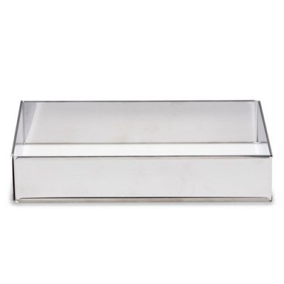 Caixa acrílica transparente retangular com tampa