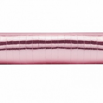 Rolo de fita decorativa rosa metalizada