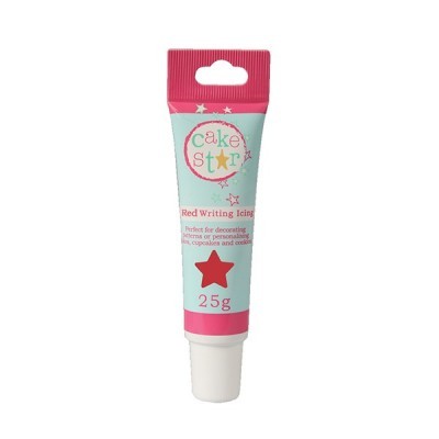 Tubo de corante para escrita vermelho Cake Star 25g