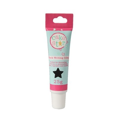 Tubo azul claro e rosa de glace para escrita preta 'cake star', 25g
