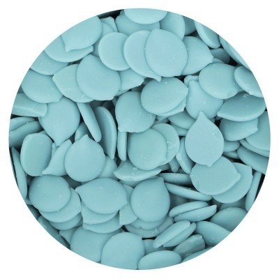 Pastilhas redondas azuis claras