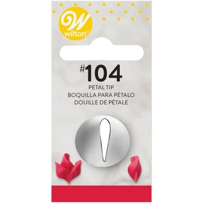 Embalagem para bico de pasteleiro Wilton #104 boquilha para pétalo