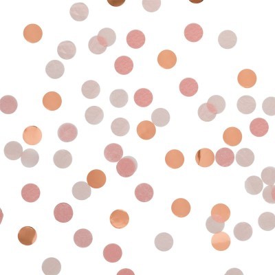 Círculos coloridos em tons de rosa, laranja e branco sobre fundo branco