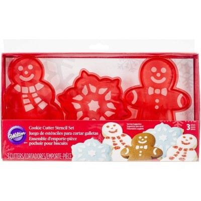 Conjunto de cortadores de bolacha Wilton com formas natalícias