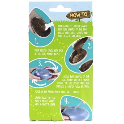 Instruções para fazer metade de um ovo de chocolate com imagens passo a passo
