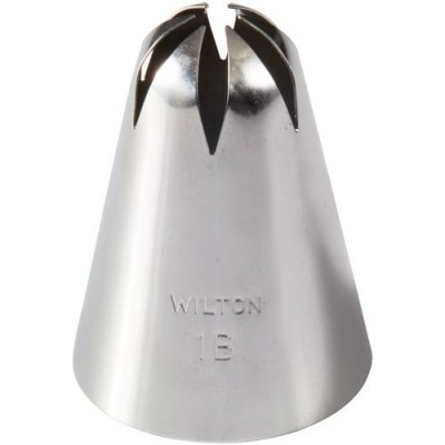 Bico para decoração de bolos prateado WILTON 1B