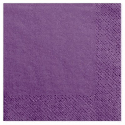 Guardanapo de papel roxo com textura pontilhada na borda direita