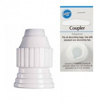 Adaptador branco para sacos de pasteleiro Wilton com embalagem