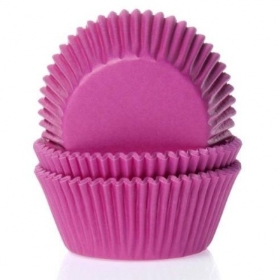 Forminhas para cupcakes cor de rosa em papel