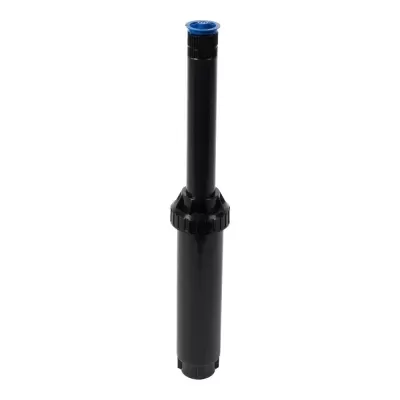 Aspersor de rega telescópico preto com topo azul