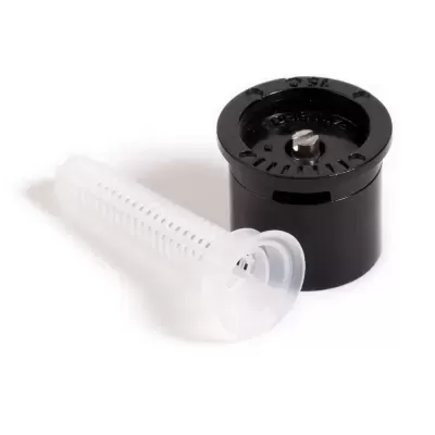 Conjunto de regador para jardinagem com peça preta e filtro branco