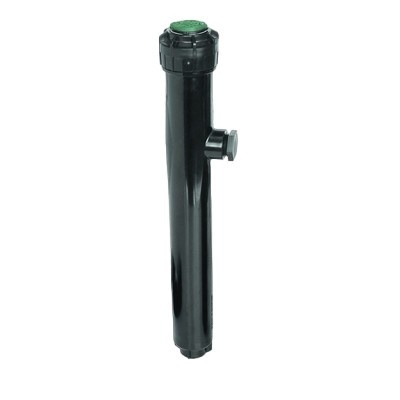 Aspersor de irrigação tubular preto com tampa verde