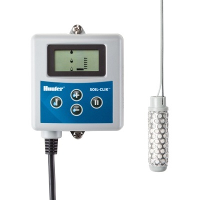 Sensor eletrónico Hunter SOIL-CLIK com sonda metálica e cabo preto