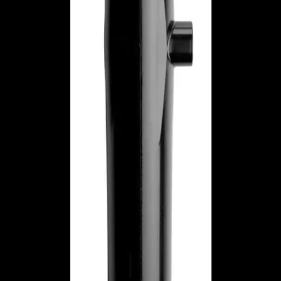 Produto tubular preto de plástico com tampa ajustável e orifício lateral