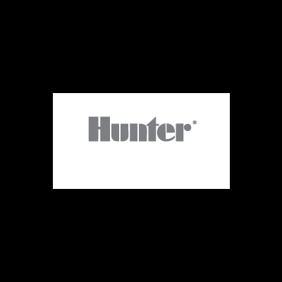 Logótipo da marca Hunter em cinzento sobre fundo branco