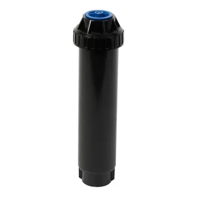 Aspersor de irrigação plástico preto com tampa azul