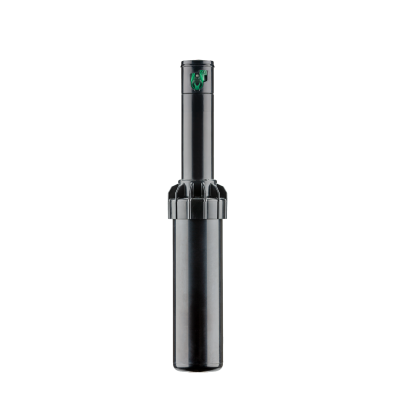 Aspersor de rega preto com detalhes verdes