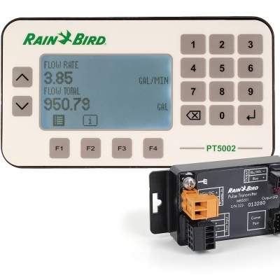 Controlador digital RAIN BIRD PT5002 com ecrã e teclado e transmissor Pulse preto