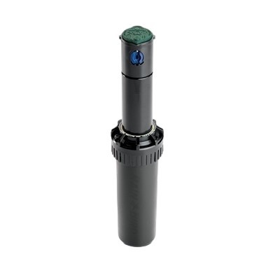 Aspersor de irrigação preto com tampa verde