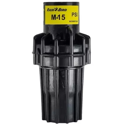 Filtro de irrigação preto com etiqueta amarela Rain Bird M-15