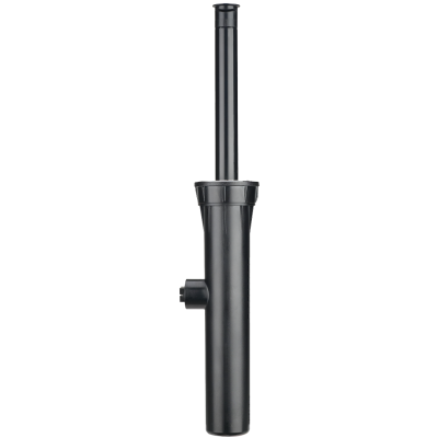 Aspersor de rega preto em plástico com tubo extensível