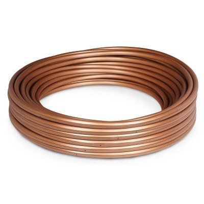 Bobina de tubo flexível de cobre para canalização