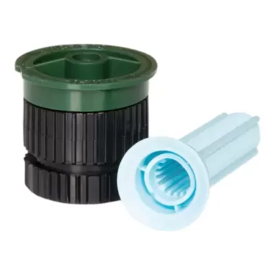 Dois filtros de plástico em preto e verde e azul claro