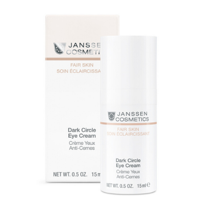 Frasco e caixa de creme de olhos anti-olheiras Janssen Cosmetics