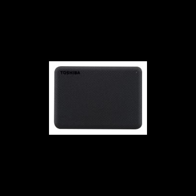 Disco externo Toshiba preto com textura