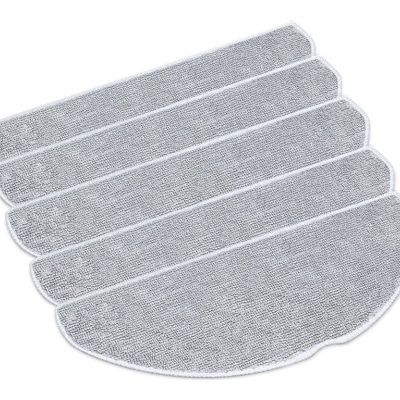 Cinco escovas de limpeza cinzentas para aspiradores robô