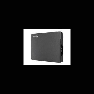Disco rígido externo preto Toshiba com porta USB