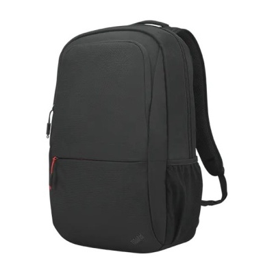 Mochila preta Lenovo com dois compartimentos e bolso frontal