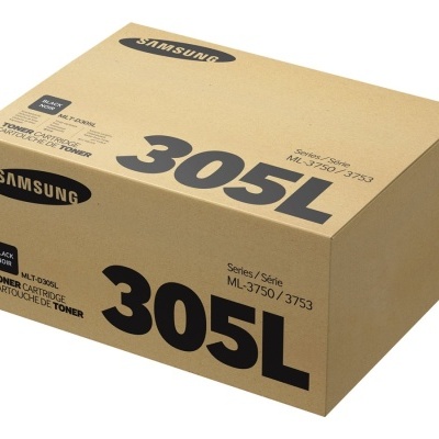 Caixa de cartão Samsung 305L para toner preta e castanha