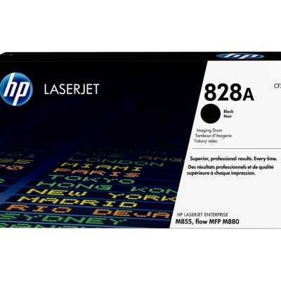 Cartucho de toner HP LaserJet 828A CF358A preto para impressoras com embalagem preta e branca