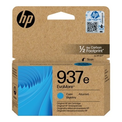 Embalagem cartucho tinta HP 937e EvoMore azul