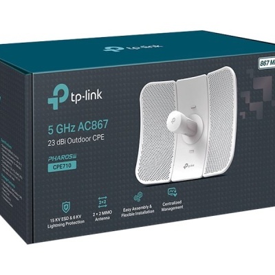 Embalagem do tp-link 5 GHz AC867 Outdoor CPE modelo CPE710