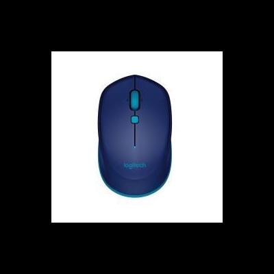 Rato sem fios Logitech azul escuro com botões azuis claros