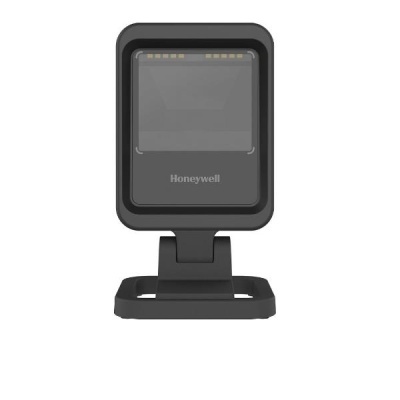 Leitor de código de barras Honeywell preto com iluminação LED