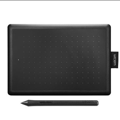 Mesa digitalizadora Wacom preta com caneta