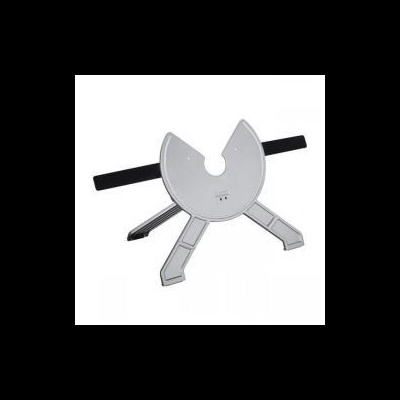 Ferramenta de medição de ângulos branca e preta