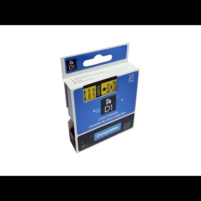 Fita de etiquetas D1 com embalagem azul e branca