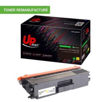 Toner remanufaturado Up RINT em caixa preta com padrão colorido