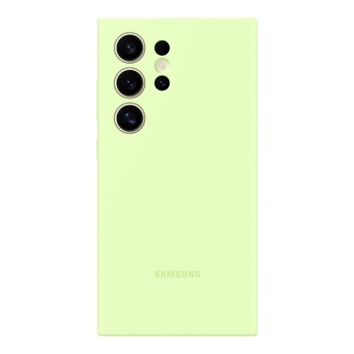 Smartphone Samsung verde claro com quatro câmaras traseiras