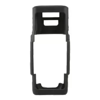 Capa protetora preta para comando de portão com recortes