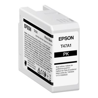 Cartucho de tinta Epson T47A1 PK Photo Black preto retangular
