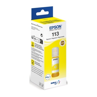 Cartucho tinta Epson 113 amarelo em embalagem colorida