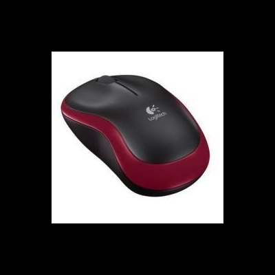 Rato sem fios Logitech preto e vermelho