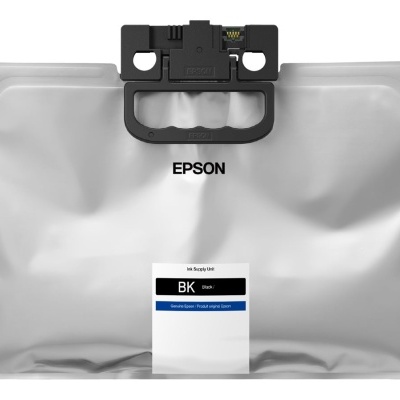 Cartucho de tinta Epson preto BK embalagem prateada conector plástico preto