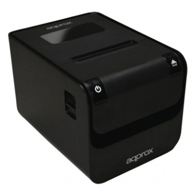 Impressora térmica de recibos preta Approx compacta